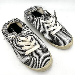 Torrid Multi Striped Ruched Sneakers - Size 8W